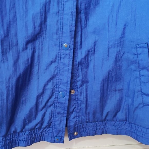 Vintage retro Nylon Royal Blue Jacket Large - Picture 6 of 6